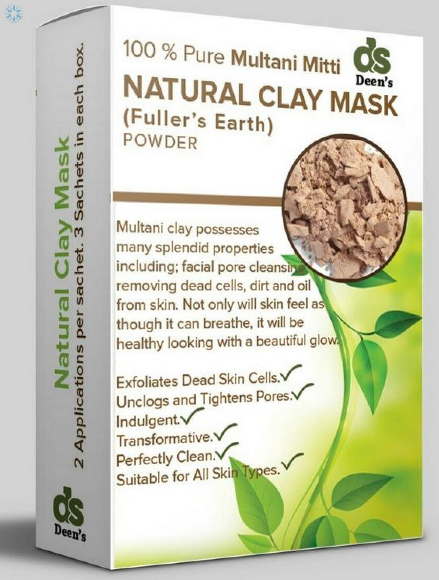 Health › Hair Care & Beauty › 100 Pure Multani Mitti Natural Clay Mask